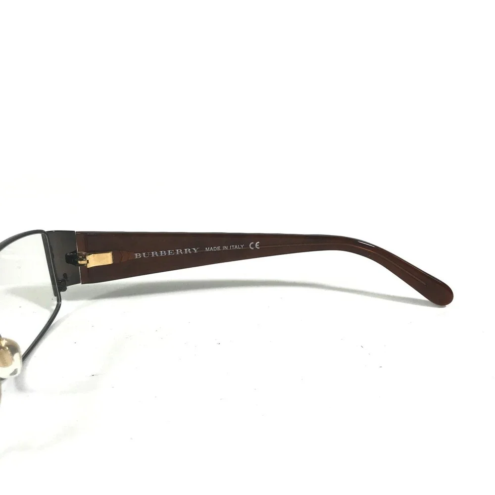 Burberry B1064 1031 Eyeglasses Frames Brown Checkered Square Full Rim 53-16-130